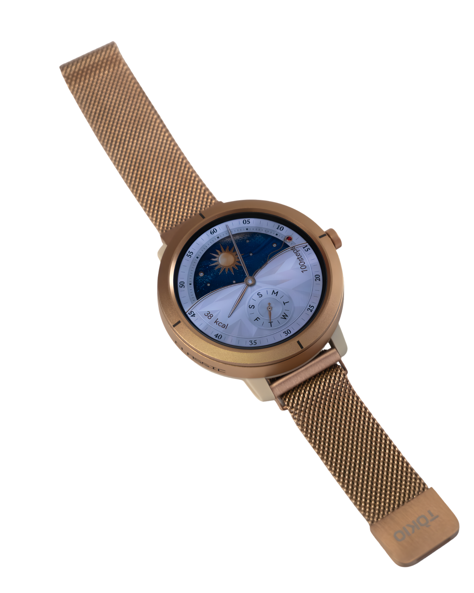 Pulseira malha metálica Gold