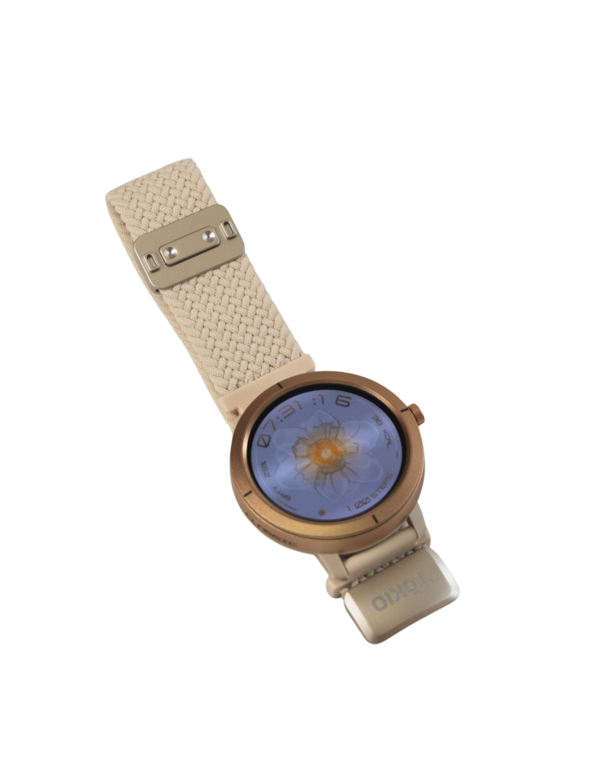 Pulseira nylon trançada off-white